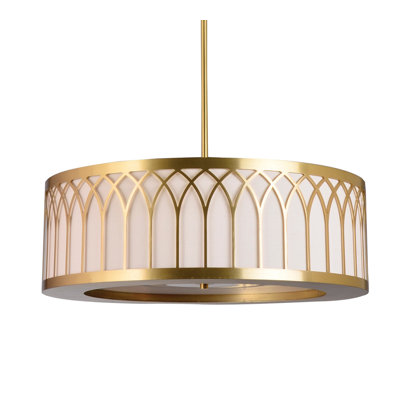 Ivory 3 Light Fashion Shade Crystal Base Pendant Chandelier Ivory 3 Light Fashion Shade Crystal Base Pendant Chandelier